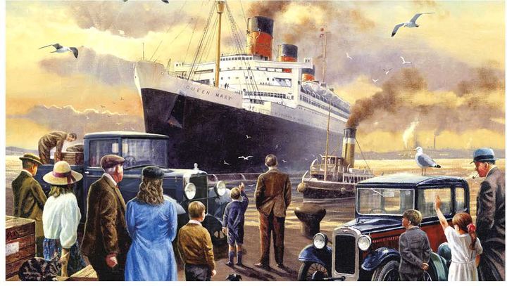 Puzzle Piatnik R.M.S.Queen Mary 67.5 x 44.1 cm 1000 elementów (9001890556340) - obraz 2