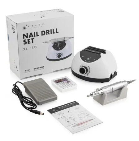 Фрезер для манікюру Bucos Nail Drill X4 PRO WHITE PEARL - 35 000 об/хв 65W - зображення 5