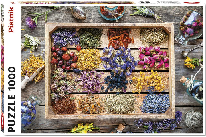 Puzzle Piatnik Healing Herbs 68 x 48 cm 1000 elementów (9001890556043) - obraz 1