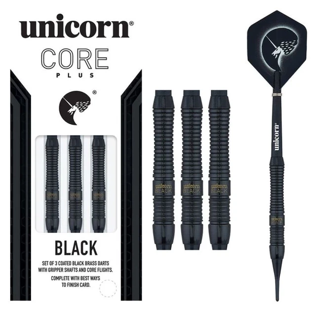 Дротики Unicorn Core Plus Black S1 3 шт. - зображення 4