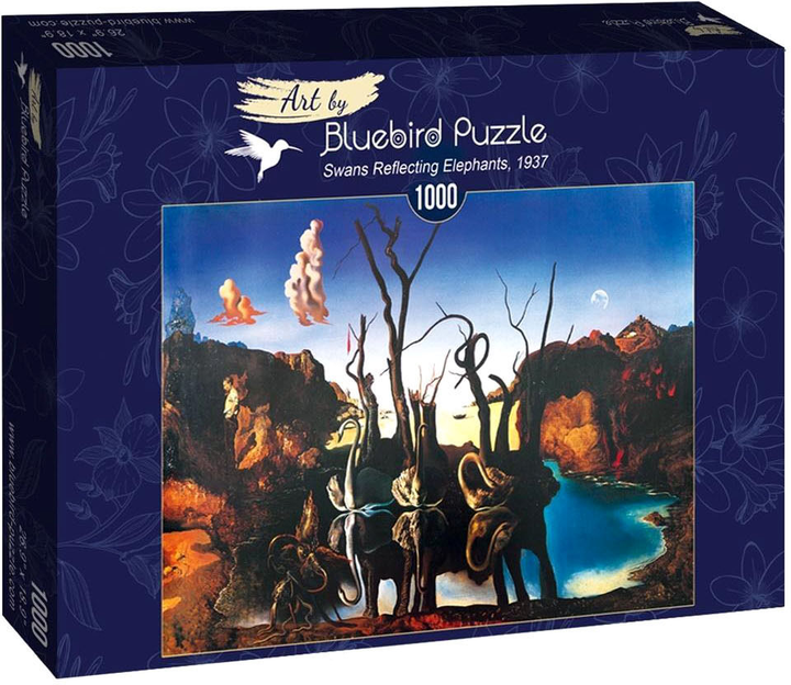 Puzzle Bluebird Salvador Dali Łabędzie 1937 68 x 48 cm 1000 elementów (3663384601057) - obraz 1