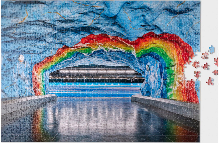 Puzzle Printworks Subway Art Rainbow 70 x 50 cm 1000 elementów (7350108172295) - obraz 2