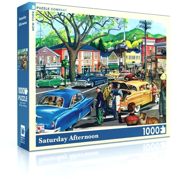 Puzzle New York Company Sobotnie popołudnie General Motors 68 x 49 cm 1000 elementów (0819844010461) - obraz 1