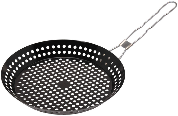 Patelnia grillowa Excellent Houseware BBQ ze składaną rączką 30.5 cm (8718158433947) - obraz 1