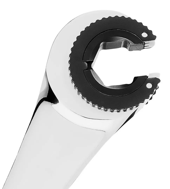 Klucz płasko-oczkowy NEO Tools rozcięty z grzechotką 13 mm 09-260 (5907558495713) - obraz 4