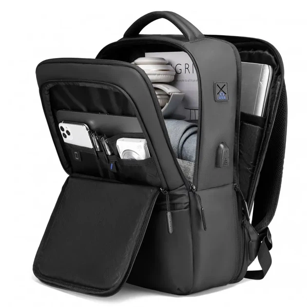 Рюкзак городской Mark Ryden 9103SJ 21л с отделением для ноутбука 17,3" и USB Black (16262) - изображение 5