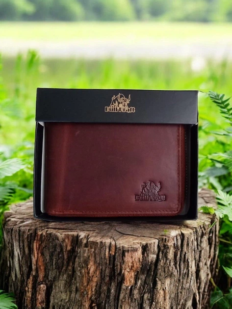 Чоловічий шкіряний гаманець Bull Kraft коричневий №1008к - Фото 5 Чоловічий шкіряний гаманець Bull Kraft коричневий №1008к - изображение 5