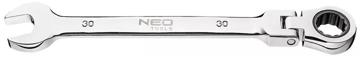 Klucz płasko-oczkowy NEO Tools z przegubem i grzechotką 30 mm 09-058 (5907558424126) - obraz 1