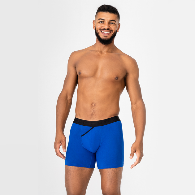Чоловічі анатомічні боксери Anatomic Long 2.1 Black Series Micromodal, електрик XL BMO140-35 - зображення 3