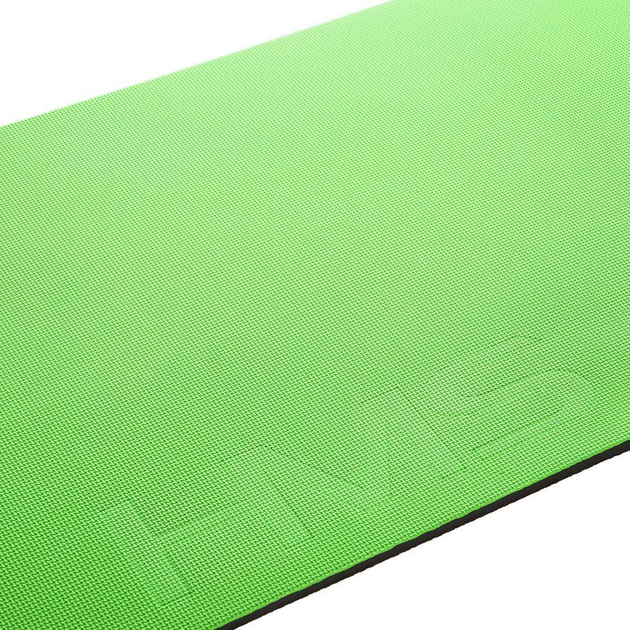 Килимок для йоги та фітнесу HMS Premium з отворами 140 x 60 x 1.5 см Зелено-чорний (5907695593044) - зображення 3