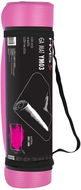 Mata do jogi HMS NBR 183 x 61 x 1 cm Różowa (5907695574302) - obraz 7