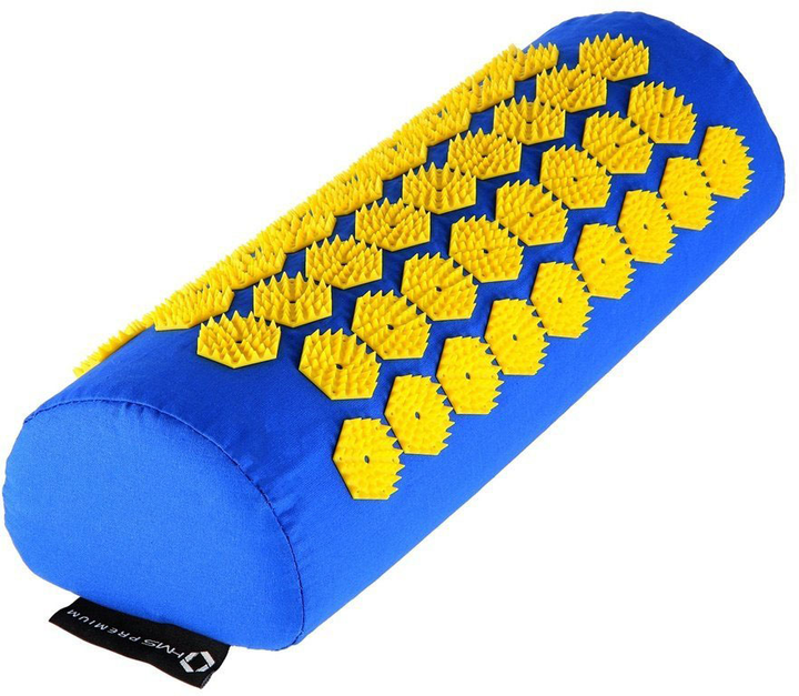 Mata HMS do akupunktury 65 x 42 x 2 cm z poduszką Niebieska z żółtym (5907695540574) - obraz 6