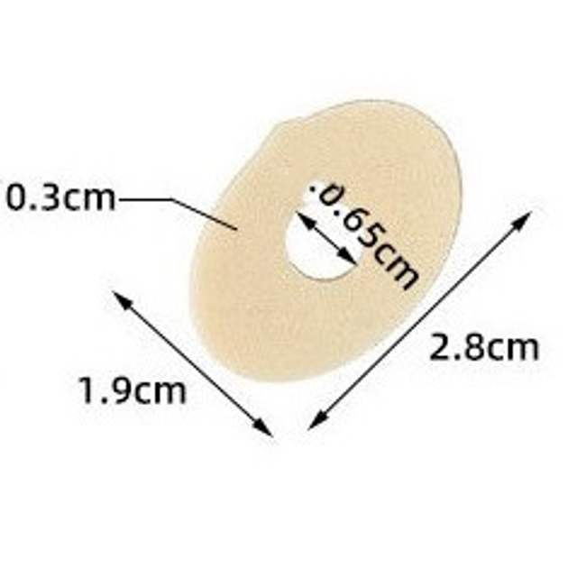 Самоклеящиеся овальные защитные наклейки от мозолей, 1 пластина на 15 шт - изображение 2
