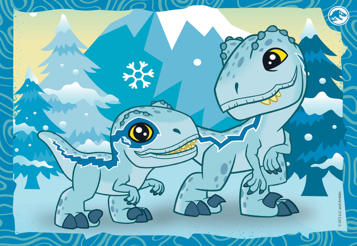 Puzzle Clementoni Jurrasic World 4 w 1 72 elementy 21521 (8005125215218) - obraz 5