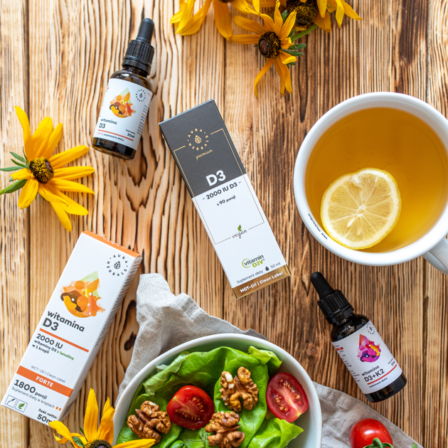 Witamina D3 Aura Herbals 2000 K2 Mk7 30 ml (AH320) - obraz 3