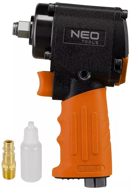 Klucz udarowy pneumatyczny NEO Tools krótki 1/2" 680 Nm 14-006 (5907558442557) - obraz 2