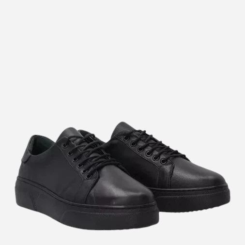 Sneakersy damskie skórzane VENEZIA D007LEBLOSP048 39 Czarne (5906140518571) - obraz 3