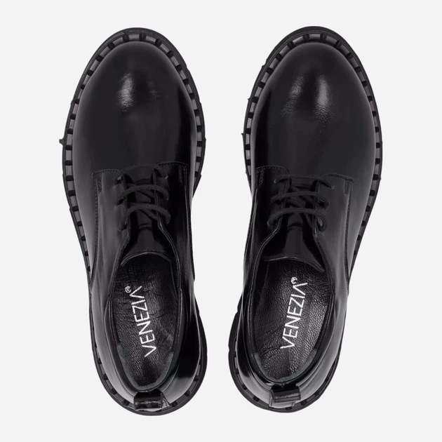 Buty derby damskie VENEZIA H004PABLOBL045 41 Czarne (5906140525357) - obraz 5