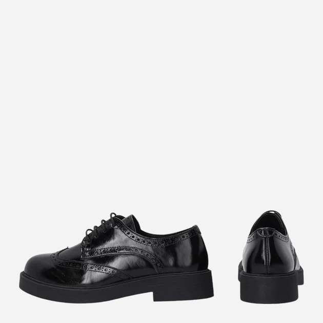 Brogsy damskie skórzane VENEZIA D020PABLOBL032 39 Czarne (5906140521267) - obraz 4