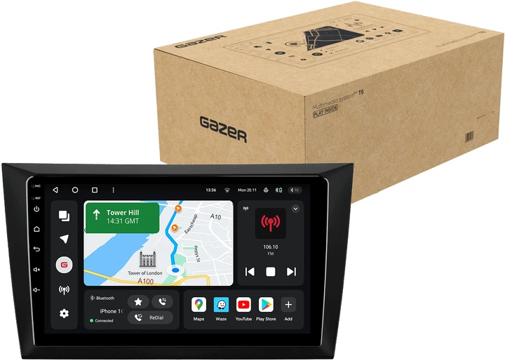 Штатная мультимедийная система Gazer T6009-5K PRO MAX для Volkswagen Golf 6 (5K) 2008-2016 (T6009-5K-PROMAX) - изображение 2