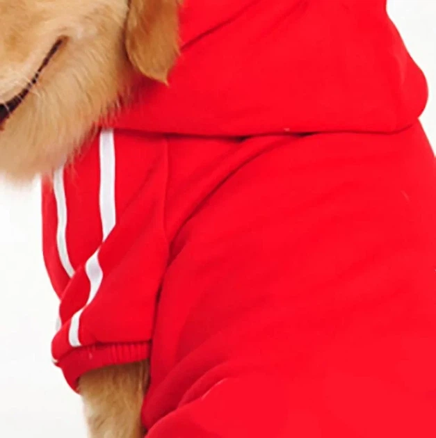 Толстовка для собак однотонная Pet Style "Спорт" Красная 4XL - изображение 2
