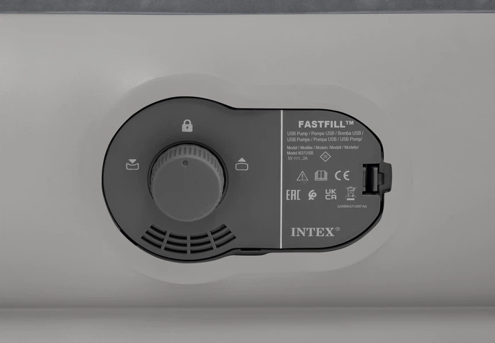 Матрац надувний одномісний INTEX із вбудованим електронасосом 191x99x30 см 64112 (6941057421971) - зображення 7