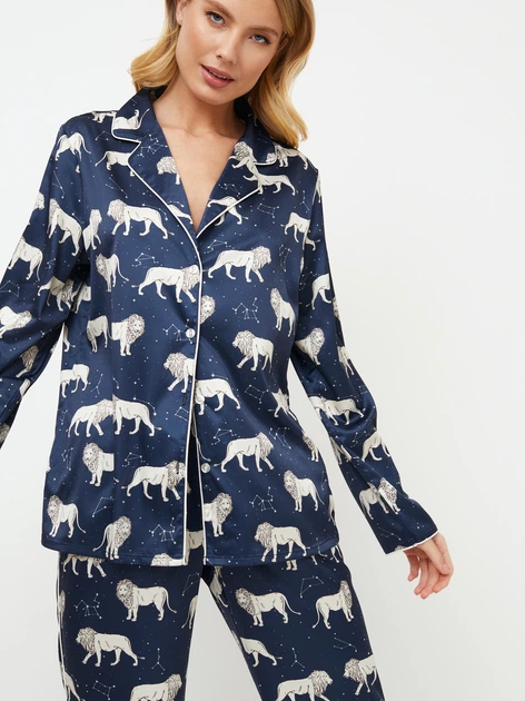 Піжама (сорочка + штани) жіноча Aruelle Nala M Різнокольорова (5906333061525) - зображення 4