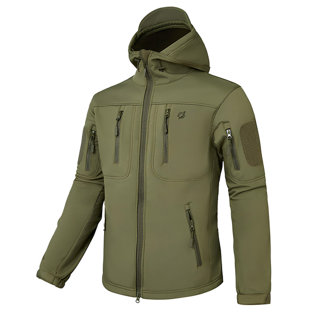 Мужская куртка Eagle Soft Shell JA-01-0 с флисом Olive Green 4XL - изображение 2