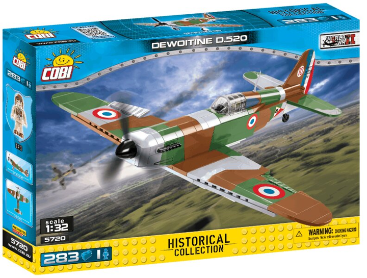 Конструктор Cobi HC WWII Dewoitine D.520 284 деталі (5902251057206) - зображення 1