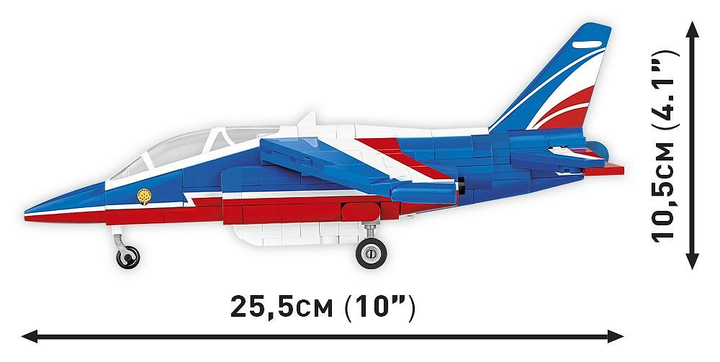 Klocki konstrukcyjne Cobi Armed Forces Alpha Jet Patrouille de France 387 elementów (5902251058418) - obraz 5
