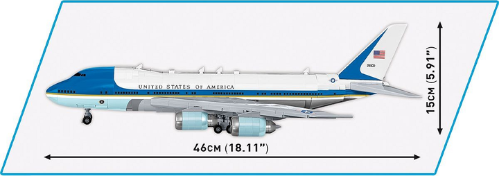 Конструктор Cobi Boeing 747 Air Force One 1087 деталей (5902251266103) - зображення 8