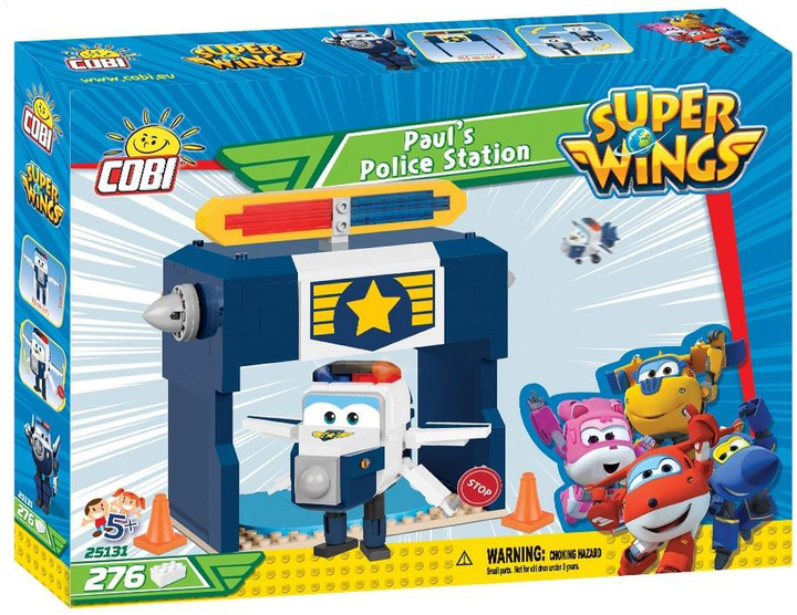 Конструктор Cobi Super Wings Paul's Police Station 276 деталей (5902251251314) - зображення 1