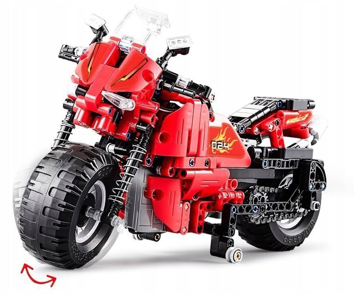 Конструктор LEAN Toys Cada Мотоцикл на радіокеруванні 484 деталі (5904204752442) - зображення 5