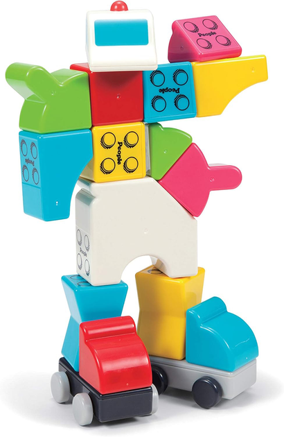 Klocki magnetyczne People Blocks Go Go World 21 elementów (0842076130072) - obraz 3