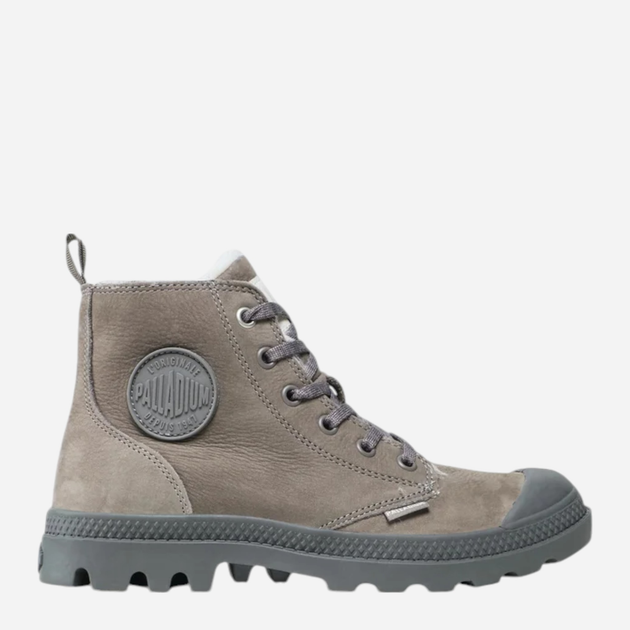 Zimowe trapery damskie ocieplane z futerkiem Palladium Pampa Hi Zip Wl 95982-055-M 41 (7UK) 26 cm Ciemnoszare (886890788934) - obraz 1