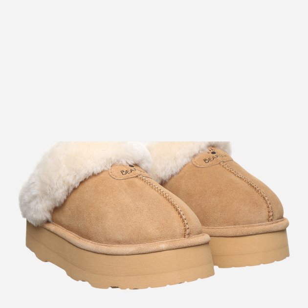 Kapcie domowe damskie z zakrytymi palcami ocieplane Bearpaw Retro Loki 2487W-245 38 (5UK/7US) 24 cm Jasnobrązowe (889918912229) - obraz 2