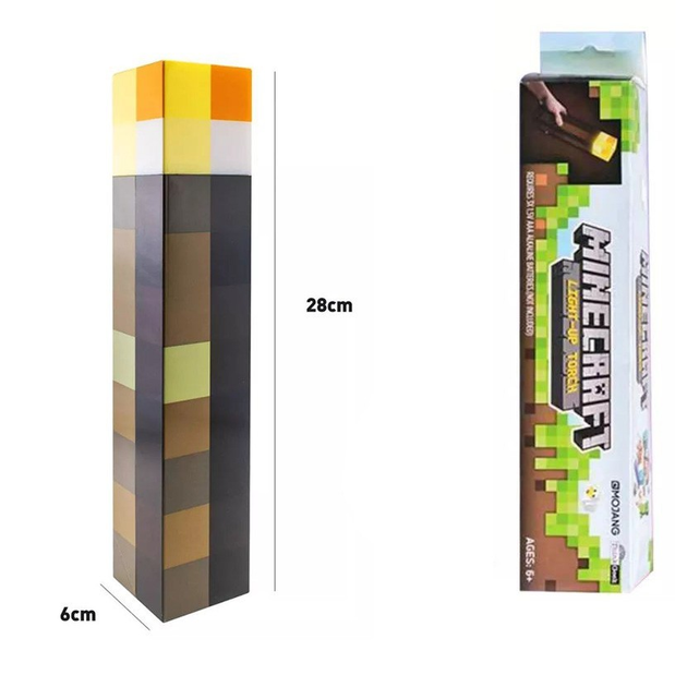 Факел Майнкрафт ночник Minecraft 2.0 светильник игрушка лампа LED на ...