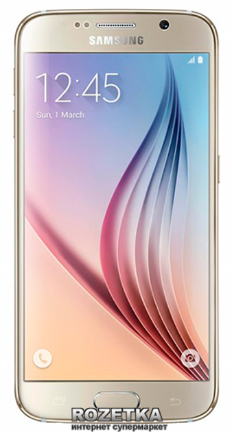 Мобильный телефон Samsung Galaxy S6 SS 64GB G920 Gold - изображение 1