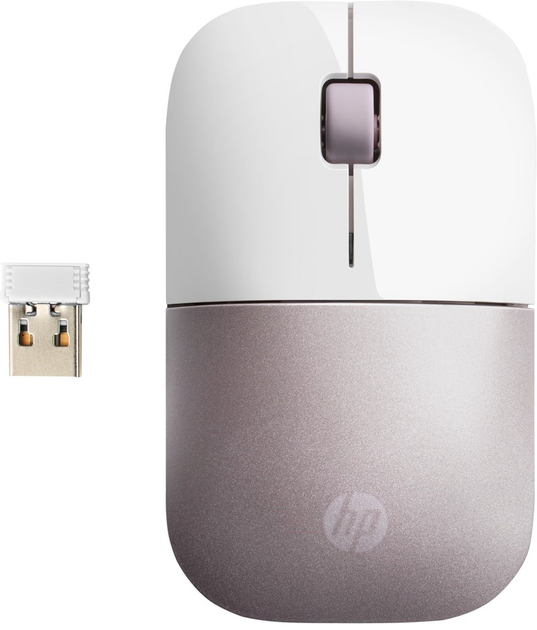 Mysz HP Z3700 Wireless White/Pink (4VY82AA) - obraz 1