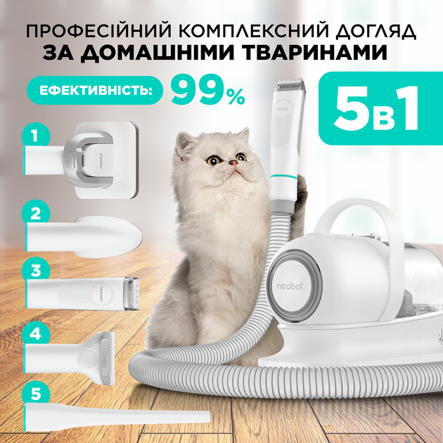 Пылесос для шерсти животных собак котов набор для груминга для