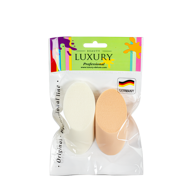 Набір спонжів для макіяжу Beauty Luxury 2 шт/уп SP-07 - Фото 1 Набір спонжів для макіяжу Beauty Luxury 2 шт/уп SP-07 - изображение 1