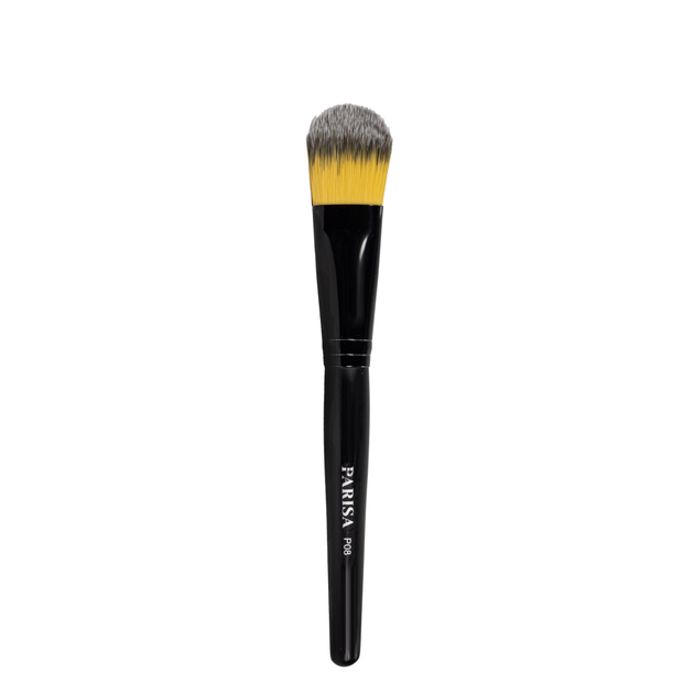 Пензлик для тональної основи Parisa Cosmetics натуральний Р-08 - Фото 1 Пензлик для тональної основи Parisa Cosmetics натуральний Р-08 - изображение 1