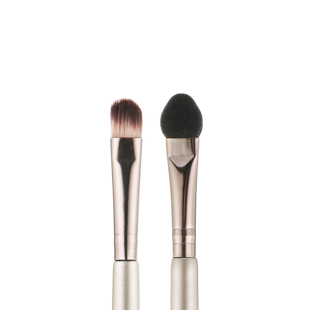 Пензлик для тіней двостороння Beauty Luxury Double з аплікатором MA-15 - Фото 2 Пензлик для тіней двостороння Beauty Luxury Double з аплікатором MA-15 - изображение 2