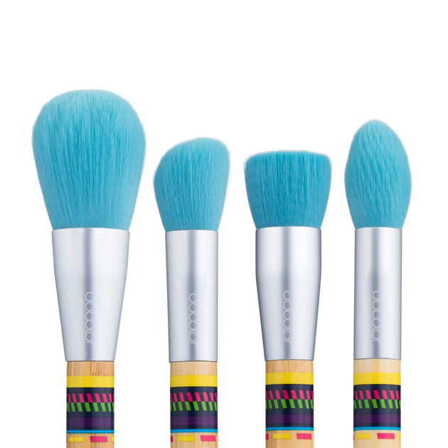 Набір пензлів для макіяжу Docolor Boho Bamboo Brush Set Р0906 (9 шт) - изображение 3