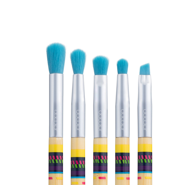 Набір пензлів для макіяжу Docolor Boho Bamboo Brush Set Р0906 (9 шт) - изображение 4