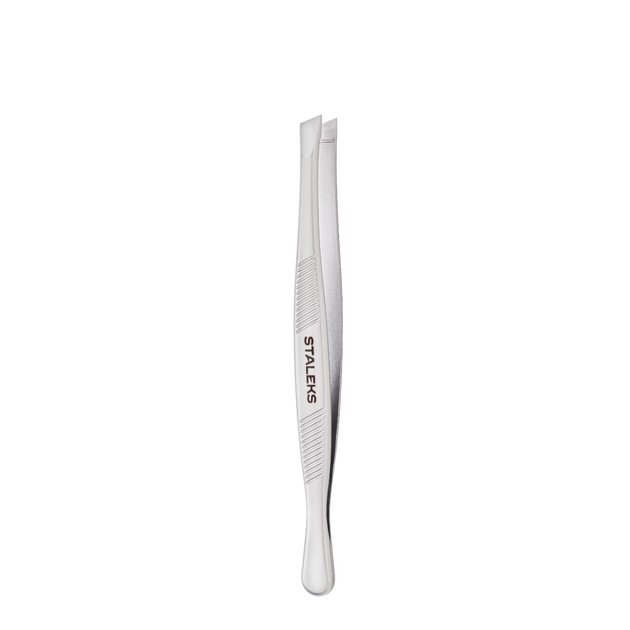 Пінцет для корекції брів Staleks Classic скошений 91 мм (TC-10/3) - изображение 2