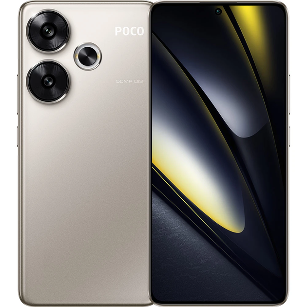 携帯電話本体 POCO F6 Titanium 8GB/256GB Смартфон Xiaomi POCO F6 8/256GB Titanium (Global Version) – фото