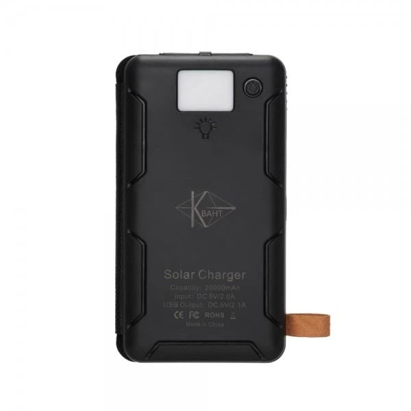Павербанк 20000 mAh с солнечной панелью КВАНТ SC15-3 - Фото 3 Павербанк 20000 mAh с солнечной панелью КВАНТ SC15-3 - изображение 3