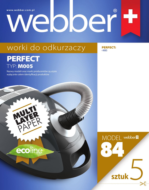 Набір мішків для пилососа Webber Perfect M005 (02WWPERFM005) - зображення 1