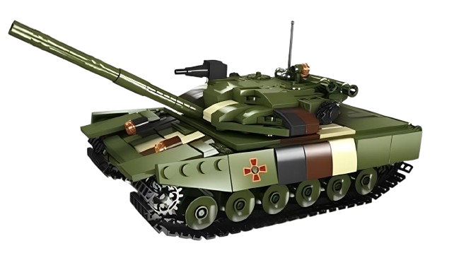 Конструктор детский военный игровой танк ВСУ на 502 детали - Фото 3 Конструктор детский военный игровой танк ВСУ на 502 детали - изображение 3